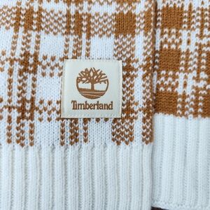 Timberland- Butterscotch and White- Plaid- Winter Scarf